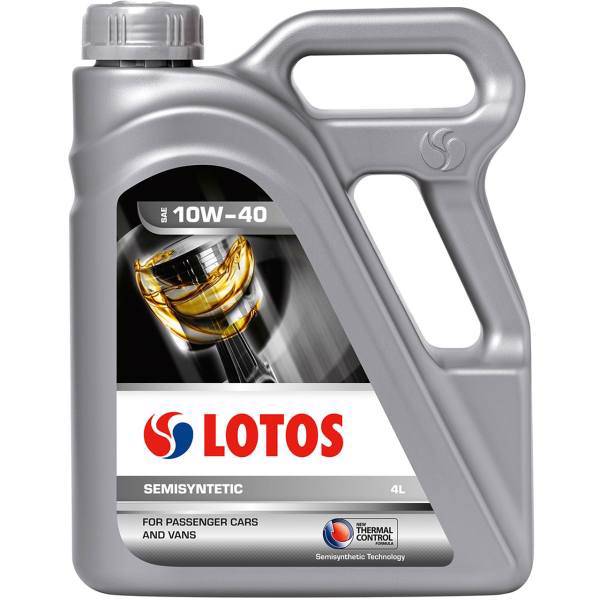 روغن موتور خودرو لوتوس مدل misyntetic 10W-40 حجم 4 لیتر، Lotos Semisyntetic 10W-40 Car Engine Oil 4L