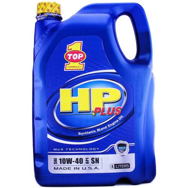 روغن موتور خودرو تاپ وان مدل HP Plus 10W-40 حجم 4 لیتر، Top 1 HP Plus 10W-40 Car Engine Oil 4L