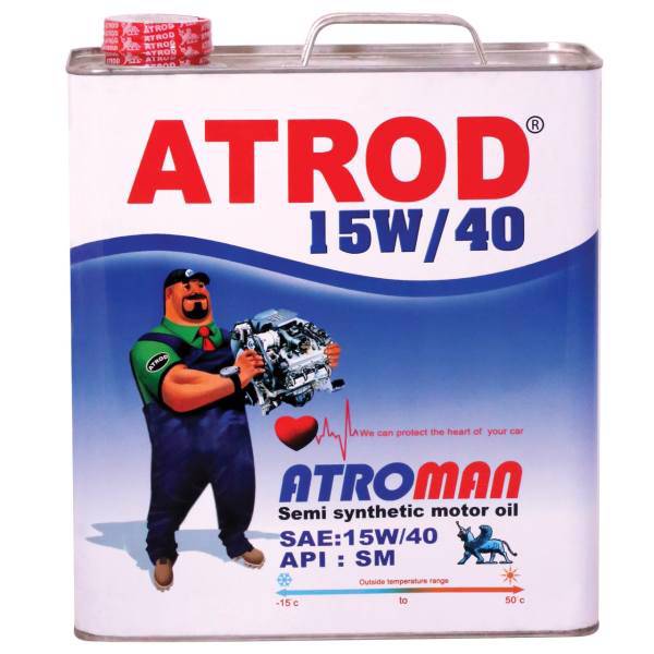 روغن موتور خودرو آترود مدل Atroman 15w40 ظرفیت 5 لیتر، Atrod Atroman 15w40 Engine Oil 5L