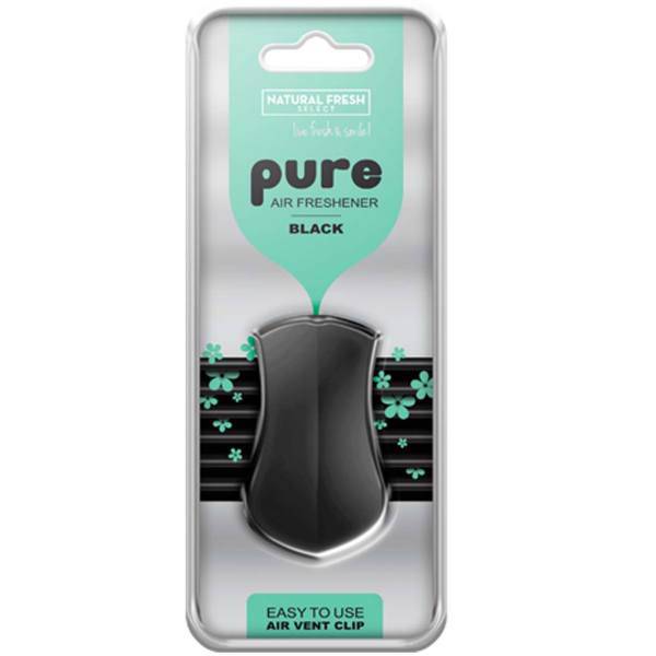 خوشبو کننده ماشین نچرال فرش مدل Vent Black، Natural Fresh Vent Black Car Air Freshener