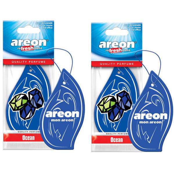 خوشبو کننده ماشین آرئون مدل Refreshment Ocean- بسته 2 عددی، Areon Refreshment Ocean Car Air Freshener- Pack of 2