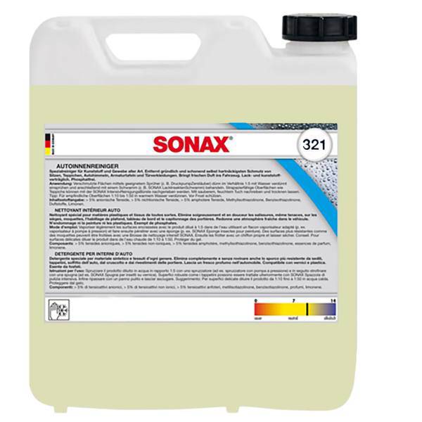 محلول تمیز کننده داخل اتاق خودرو سوناکس مدل 321605، Sonax 321605 Car Interior Cleaner