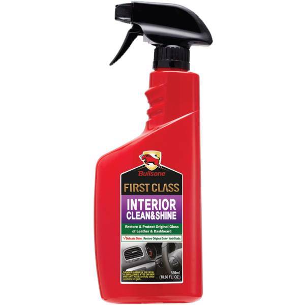 تمیز کننده و براق کننده سطوح داخلی خودرو بولزوان حجم 550 میلی لیتر، Bullsone Interior Clean And Shine 550ml