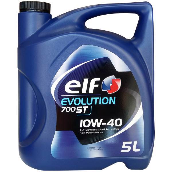 روغن موتور خودرو الف مدل Evolution 700ST 10w40 ظرفیت 5 لیتر، Elf Evolution 700ST 10w40 Engine Oil 5 L