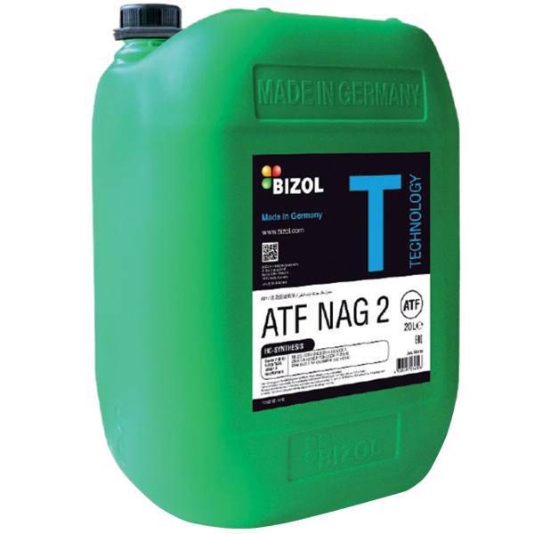 روغن گیربکس خودرو بیزول مدل Technology ATF NAG2 ظرفیت 20 لیتر، Bizol Technology ATF NAG2 Gearbox Oil 20L