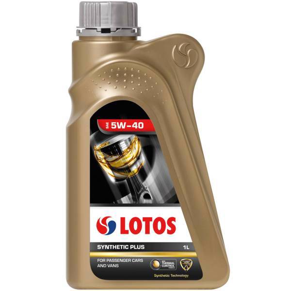 روغن موتور خودرو لوتوس مدل Synthetic Plus 5W-40 ظرفیت 1 لیتر، Lotos Synthetic Plus 5W-40 Engine Oil 1L