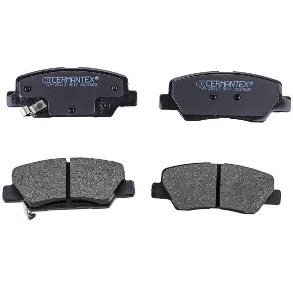 لنت ترمز عقب سرمنتکس مدل TYR-25413 مناسب برای رانا، Cermantex TYR-25413 Rear Brake Pad For Runna