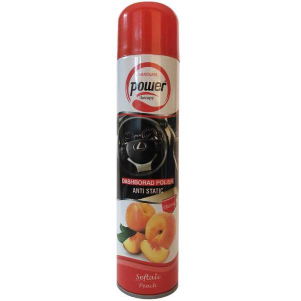 اسپری پولیش داشبورد پاور مدل Peach - حجم 300 میلی لیتر، Power Peach Dashboard Polish Spray 300ml