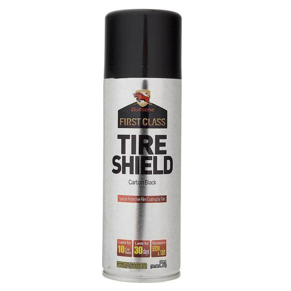 محافظ لاستیک مشکی مات بولزوان حجم 300 میلی لیتر، Bullsone Tire Shield Carbon Black 300ml