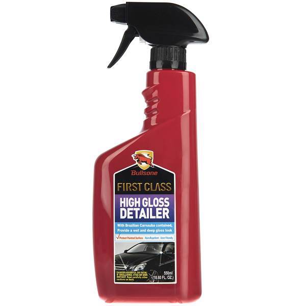 محلول براق کننده بدنه خودرو بولزوان مدل High Gloss Detailer، Bullsone High Gloss Detailer Liquid 550ml