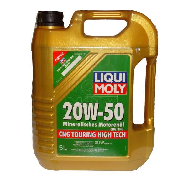 روغن موتور خودرو لیکومولی مدل CNG TOURING HIGH TECH 20W_50 حجم 5 لیتر، Liqui Moly CNG Touring High Tech 20W_50 Engine Oil 5L