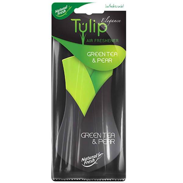 خوشبو کننده ماشین نچرال فرش مدل Tulip Green tea And Pear، Natural Fresh Tulip Green Tea And Pear Car Air Freshener