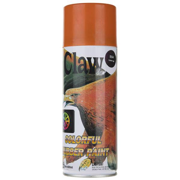 اسپری رنگ رینگ خودرو کلو مدل CW2012 حجم 400 میلی لیتر، Claw CW2012 Colorful Rubber Paint Spray 400ml