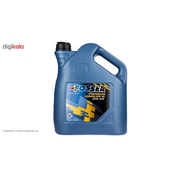 روغن موتور خودرو فوسر مدل Premium LL III 5W-30 حجم 5 لیتر، Fosser Premium LL III 5W-30 Engine Oil 5L