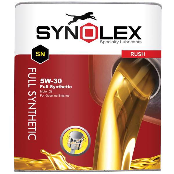 روغن موتور خودرو سینولکس مدل راش 5W-30 SN ظرفیت 5 لیتر، Synolex Rush 5W-30 API SN Engine Oil 5L