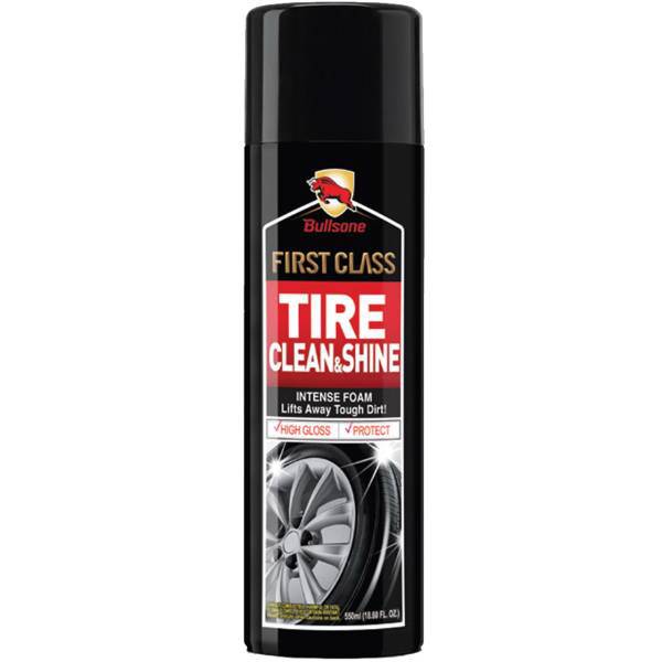 تمیز کننده و براق کننده لاستیک بولزوان حجم 550 میلی لیتر، Bullsone Tire Clean And Shine 550ml