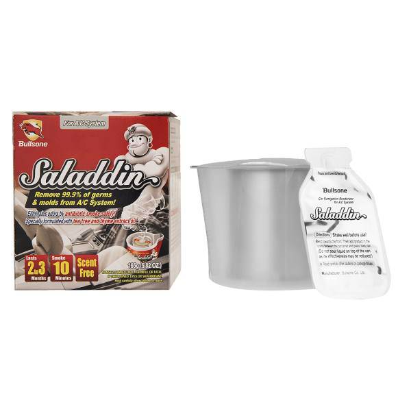 ضدعفونی کننده سیستم تهویه خودرو بولزوان سری Saladdin با رایحه بدون بو حجم 165 گرم، Bullsone Scent Free Saladdin Series Disinfectants Car A/C System