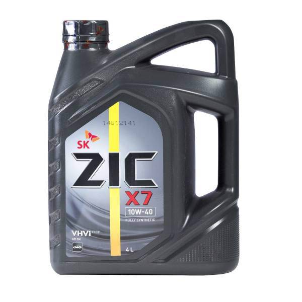 روغن موتور خودرو زیک مدل X7 10W40 حجم 4 لیتر، Zic X7 10W40 Engine Oil 4 Liters