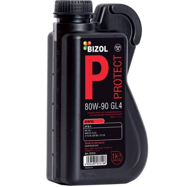 روغن گیربکس خودرو بیزول مدل Protect GL4 80W-90 حجم 1 لیتر، Bizol Protect GL4 80W-90 Gearbox Oil 1L