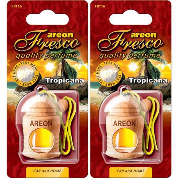 خوشبو کننده ماشین آرئون مدل فرسکو با رایحه تروپیکانا - بسته دو عددی، Areon Fresco Tropicana Car Air Freshener - Pack Of 2