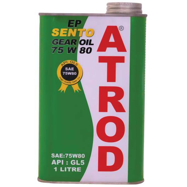 روغن گیربکس خودرو آترود مدل 75w80 Sento حجم 1 لیتر، Atrod Sento 75w80 Gearbox Oil 1L