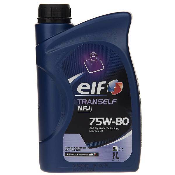 روغن گیربکس خودرو الف مدل Tranself NFJ یک لیتری 75W-80، Elf Tranself NFJ 75W-80 1L Car Gearbox Oil