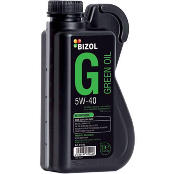 روغن موتور خودرو بیزول مدل Green 5W-40 حجم 1 لیتر، Bizol Green 5W-40 Engine Oil 1 L