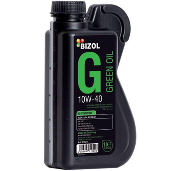 روغن موتور خودرو بیزول مدل Green 10W-40 ظرفیت 1 لیتر، Bizol Green 10W-40 Engine Oil 1L