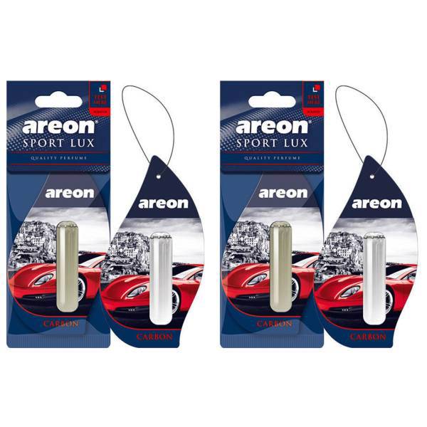 خوشبو کننده ماشین آرئون مدل Lux Liquid Carbon- بسته 2 عددی، Areon Lux Liquid Carbon Car Air Freshener - Pack Of 2