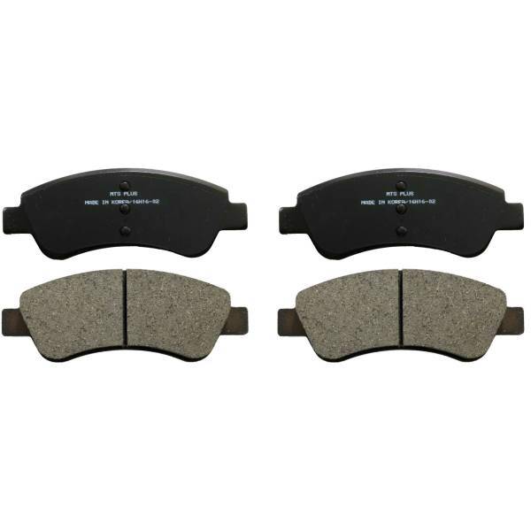 لنت ترمز جلو ام تی اس پلاس مدل 54Y87 مناسب برای پژو 206، Mts Plus 54Y87 Front Brake Pad For Peugeot 206