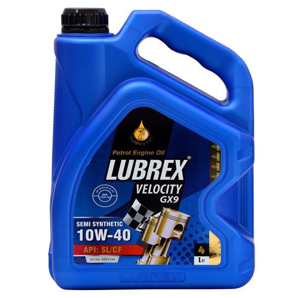 روغن موتور لوبرکس مدل Velocity GX9 10W40 حجم 4 لیتر، Lubrex Velocity GX9 10W40 Engine Oil 4L