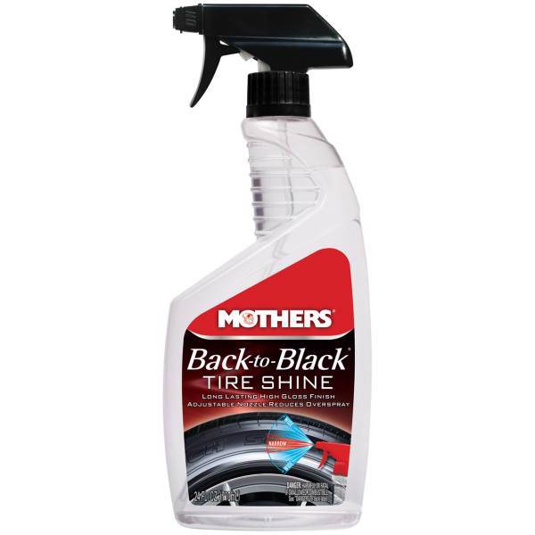 اسپری لاستیک براق خودرو مادرز مدل 6924 حجم 710 میلی لیتر، Mothers 6924 Car Back-to-Black Tire Shine 710mL