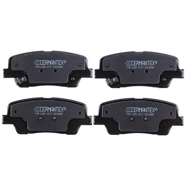 لنت ترمز عقب سرمنتکس مدل TYR-1284 مناسب برای هیوندای سانتافه، Cermantex TYR-1284 Rear Brake Pad For Hyundai Santafe