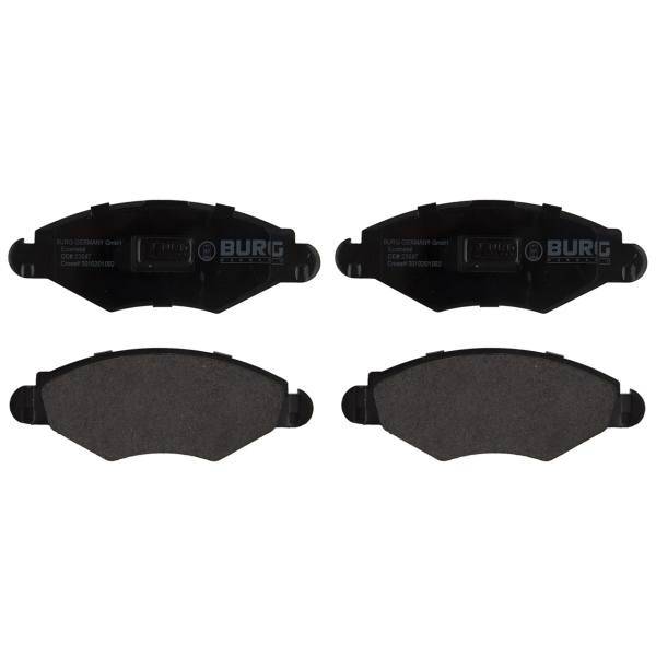 لنت ترمز جلو بورگ جرمنی مدل 3010201002 مناسب برای پژو 206، Burg Germany 3010201002 Front Brake Pad For Peugeot 206