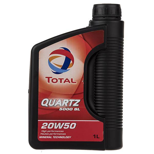 روغن موتور خودرو توتال مدل Quartz 5000 SL حجم 1 لیتر، Total Quartz 5000 SL Car Engine Oil 1 L