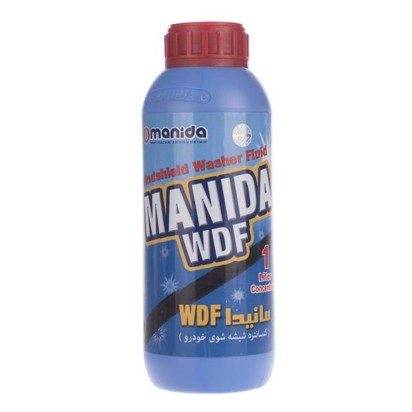 محلول شیشه شوی خودرو مانیدا مدل WDF حجم 1 لیتر، Manida WDF Windshield Cleaner 4L