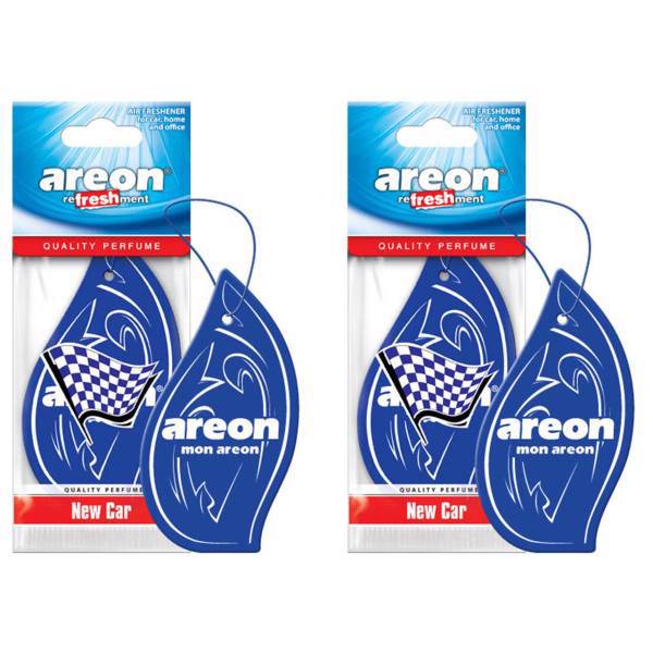 خوشبو کننده ماشین آرئون مدل Refreshment New Car - بسته 2 عددی، Areon Refreshment New Car Car Air Freshener - Pack Of 2