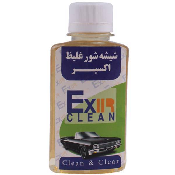 محلول شیشه شوی خودرو اکسیر مدل Clean And Clear حجم 120 میلی لیتر، Exire Clean And Clear Windshield Cleaner 120ML