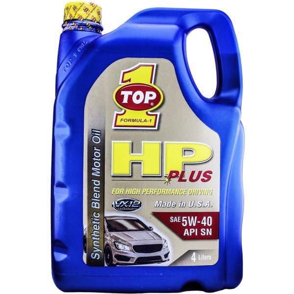 روغن موتور خودرو تاپ وان مدل HP Plus 5W-40 حجم 4 لیتر، Top 1 HP Plus 5W-40 Car Engine Oil 4L