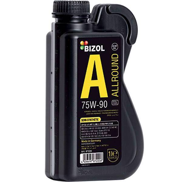 روغن گیربکس خودرو بیزول مدل Allround TDL 75W-90 ظرفیت 1 لیتر، Bizol Allround TDL 75W-90 Gearbox Oil 1L