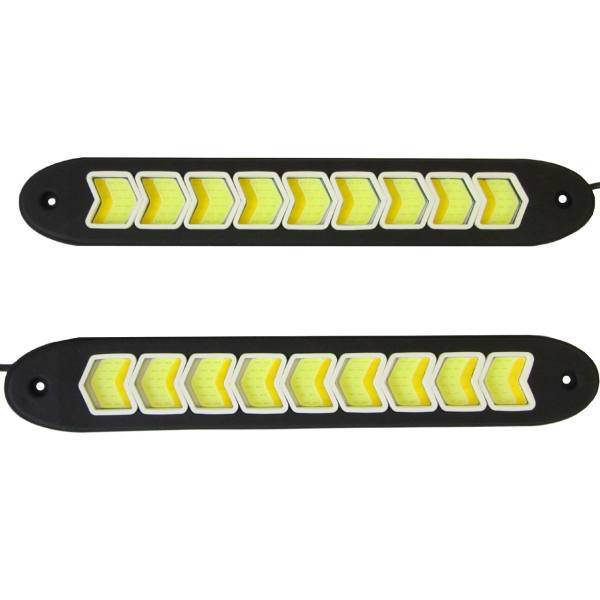 چراغ سی او بی خودرو دی تایم رانینگ لایت مدل 9 Lights بسته 2 عددی، Daytime Running Light 9 Lights COB Pack Of 2