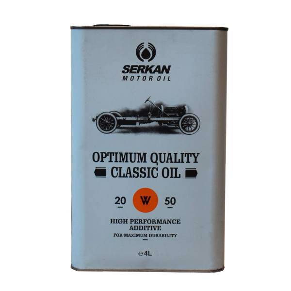 روغن موتور خودرو سرکان مدل 20W50 SJ/CF/CF4 15000 حجم 4 لیتر، Serkan 20W50 SJ/CF/CF4 15000 Car Engine Oil 4L