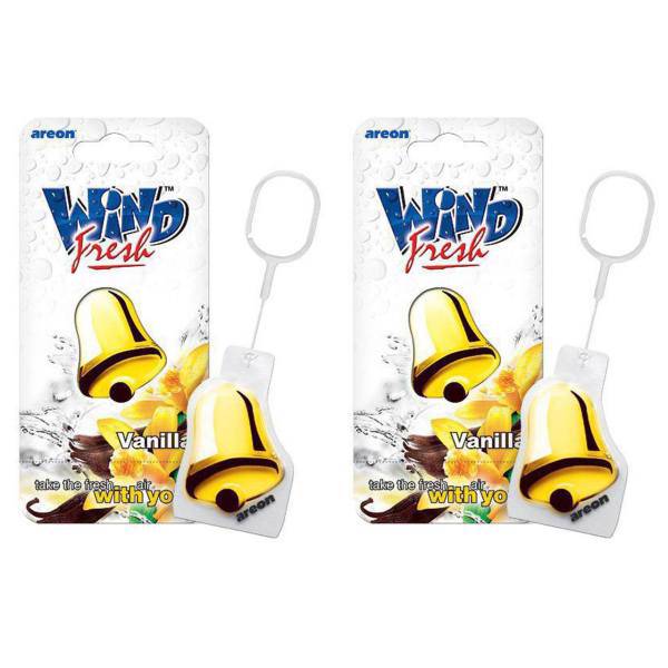 خوشبو کننده ماشین آرئون مدل Wind Fresh Vanilla بسته 2 عددی، Areon Wind Fresh Vanilla Car Air Freshener - Pack Of 2