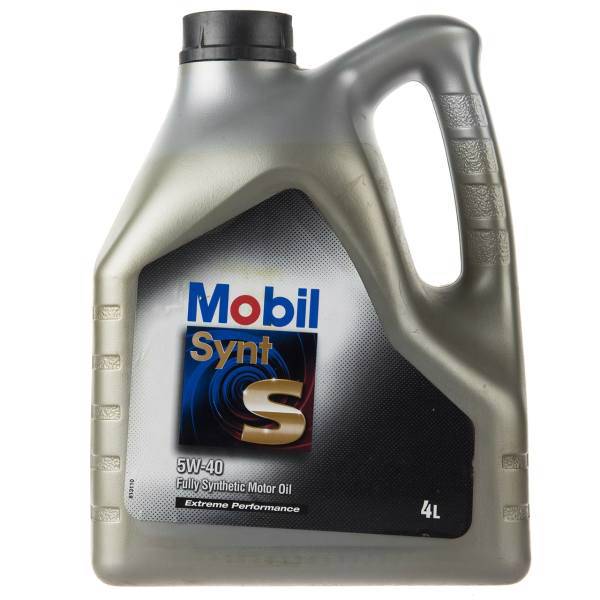 روغن موتور خودرو موبیل مدل Synt S چهار لیتری 5W-40، Mobil Synt S 4L 5W-40 Car Engine Oil