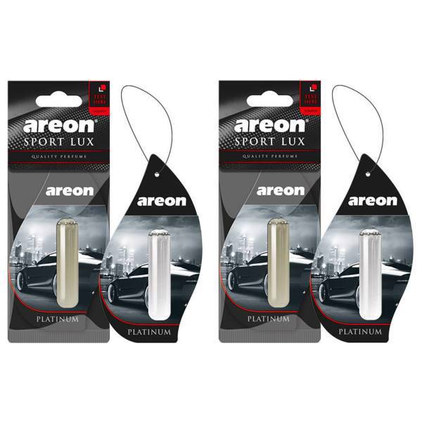 خوشبو کننده ماشین آرئون مدل Lux Liquid Platinium- بسته 2 عددی، Areon Lux Liquid Platinium Car Air Freshener - Pack Of 2