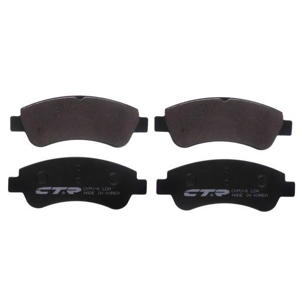 لنت ترمز جلو سی تی آر مدل CKPU-6 مناسب برای پژو 206 تیپ 5، CTR CKPU-6 Front Brake Pad For PEOGEOUT 206