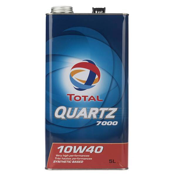 روغن موتور خودرو توتال مدل Quartz 7000 حجم 5 لیتر، Total Quartz 7000 Car Engine Oil 5 L