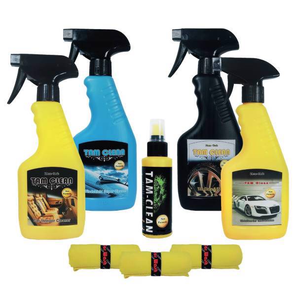 مجموعه اسپری کارواش خودرو تام کلین مدل نانو TC-008، Tam Clean TC-008 Nano Waterless Cleaning Kit