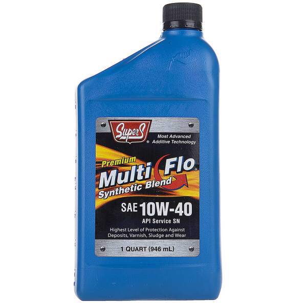 روغن موتور خودرو سوپر اس مدل Multi Flo 10W-40 حجم 946 میلی لیتر، Super S Multi Flo 10W-40 Car Engine Oil 946ml