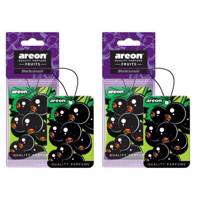 خوشبو کننده ماشین آرئون مدل Fruit Blackcurrant - بسته 2 عددی Areon Fruit Blackcurrant Car Air Freshener - Pack Of 2